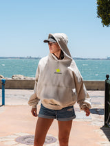 HOODIE NEW YORK BEIGE AMARILLO FLUOR