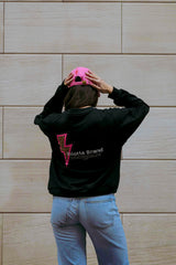 SUDADERA RAYO LEOPARDO TACHAS NEGRA