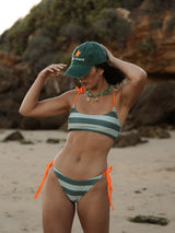 BIKINI CAPRI VERDE RAYAS