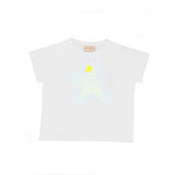 CAMISETA STAR LEOPARDO BLANCA  AMARILLO FLUOR