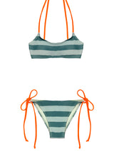 BIKINI CAPRI VERDE RAYAS