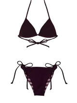 BIKINI PORTO REVERSIBLE RAYAS ROSA / BOURDEOS