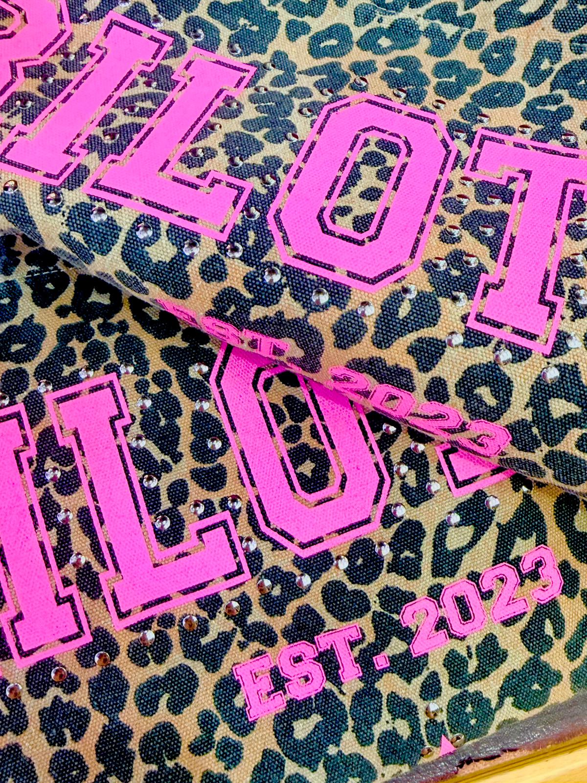 BOLSO LEOPARDO STAR TACHAS GRANDE