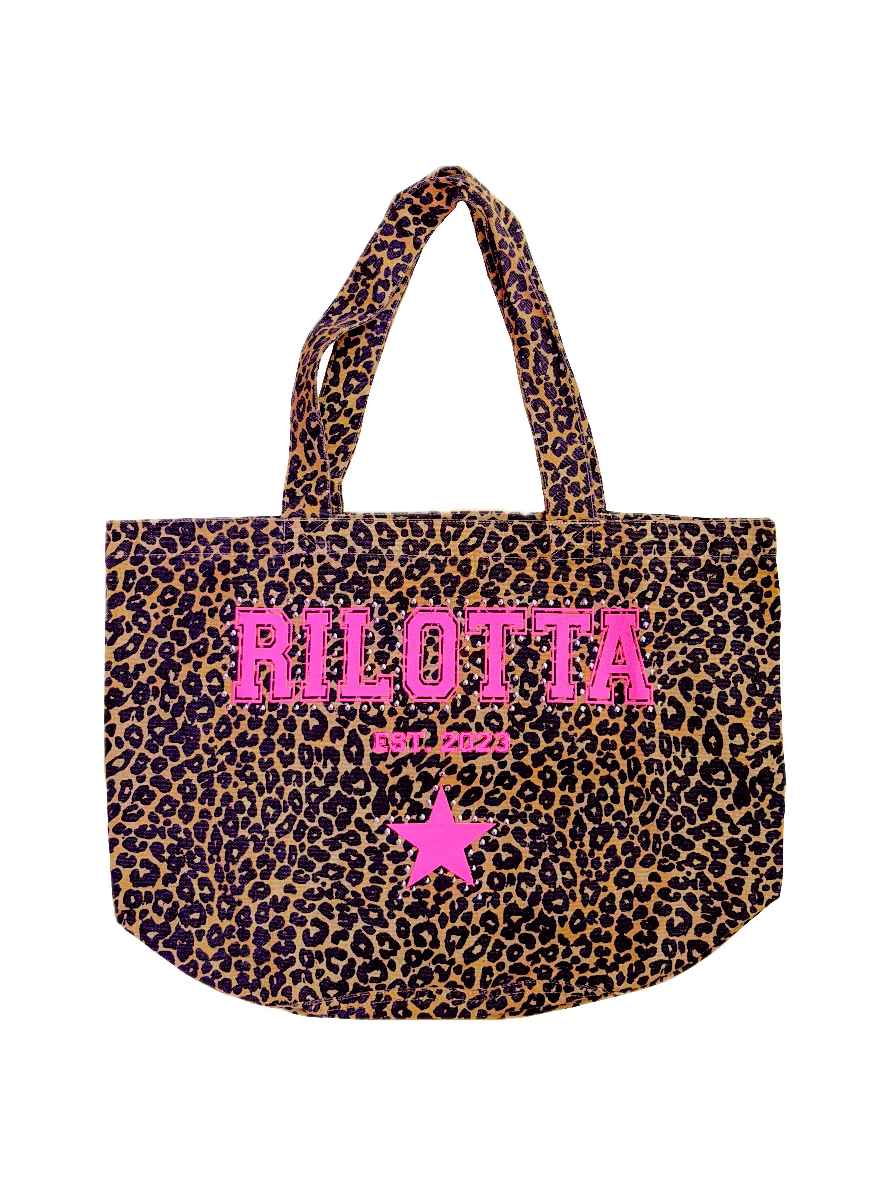 BOLSO LEOPARDO STAR TACHA PEQUEÑO